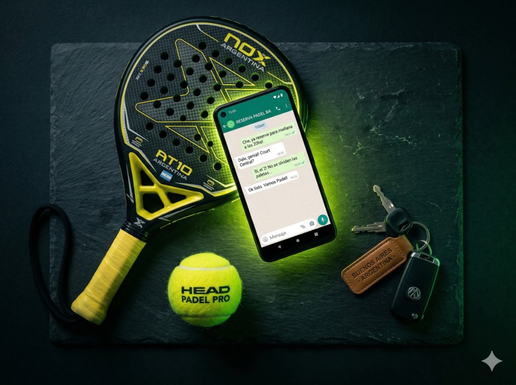 Reserva de pádel por WhatsApp